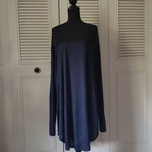 Navy blue and black tunic